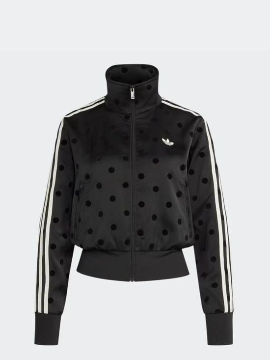 adidas Jackets & Blazers - Adidas Black Polka Dot Track Jacket with Black polka dot shorts - polka set